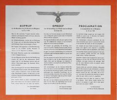 Drietalige mededeling van Duitse bevelhebber, 10 mei 1940