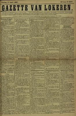 Gazette van Lokeren 10/04/1887