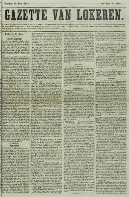 Gazette van Lokeren 25/06/1871