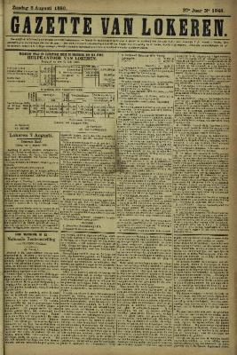 Gazette van Lokeren 08/08/1880