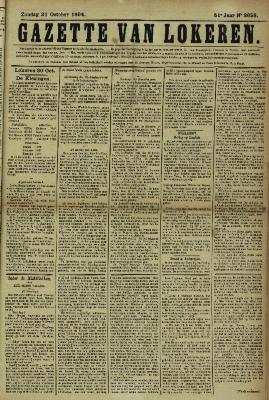 Gazette van Lokeren 21/10/1894