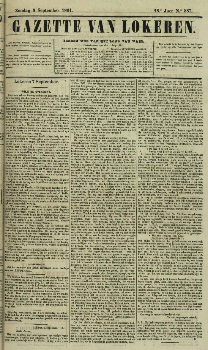 Gazette van Lokeren 08/09/1861