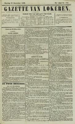 Gazette van Lokeren 19/12/1858