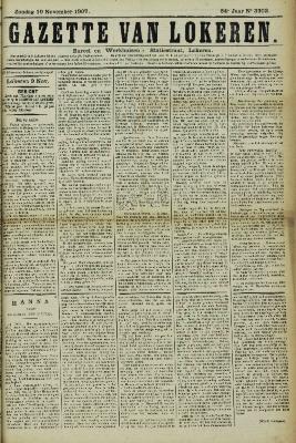Gazette van Lokeren 10/11/1907