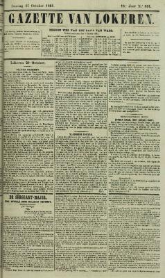 Gazette van Lokeren 27/10/1861