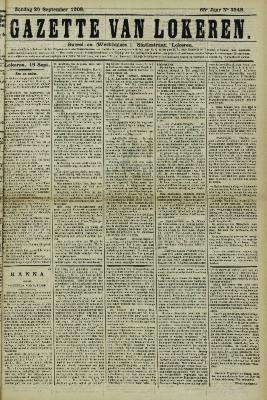 Gazette van Lokeren 20/09/1908