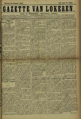 Gazette van Lokeren 28/01/1912