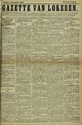 Gazette van Lokeren 03/12/1893