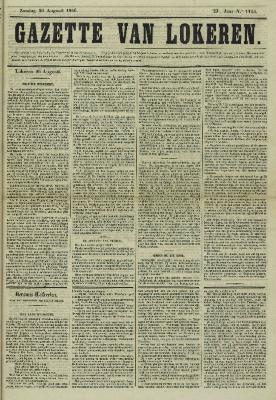 Gazette van Lokeren 26/08/1866