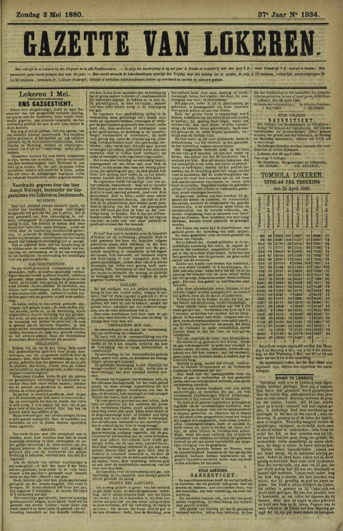 Gazette van Lokeren 02/05/1880