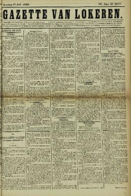 Gazette van Lokeren 17/07/1898