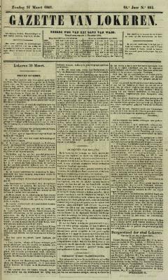 Gazette van Lokeren 31/03/1861