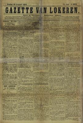 Gazette van Lokeren 23/08/1914