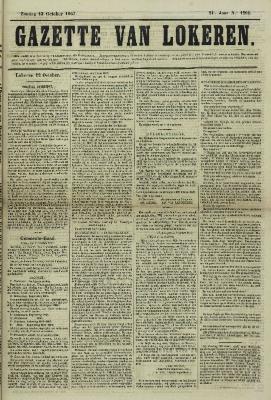 Gazette van Lokeren 13/10/1867