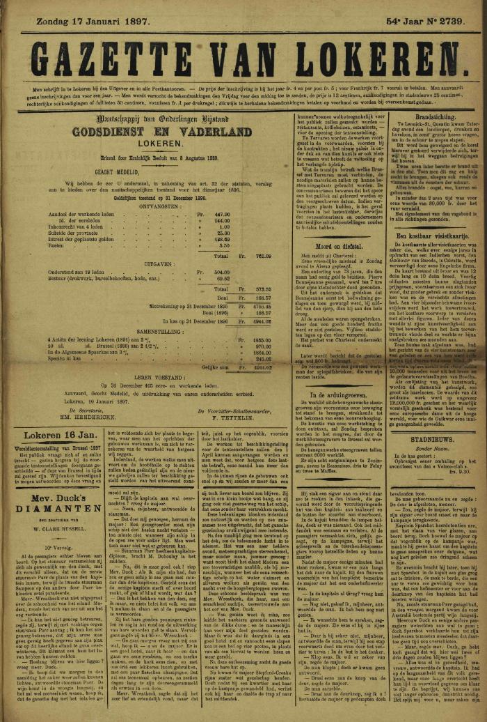Gazette van Lokeren 17/01/1897