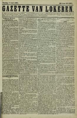 Gazette van Lokeren 17/07/1881