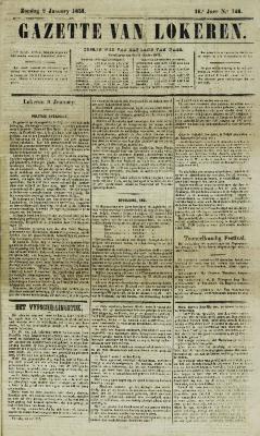 Gazette van Lokeren 09/01/1859
