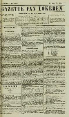 Gazette van Lokeren 27/05/1860