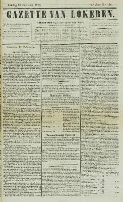 Gazette van Lokeren 20/02/1859