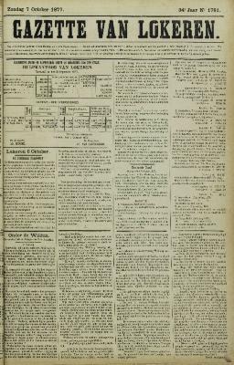 Gazette van Lokeren 07/10/1877