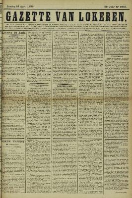 Gazette van Lokeren 23/04/1899