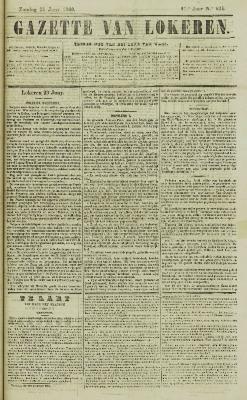 Gazette van Lokeren 24/06/1860