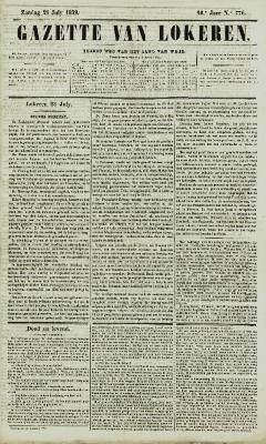 Gazette van Lokeren 24/07/1859