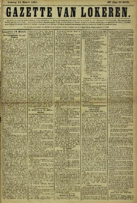 Gazette van Lokeren 15/03/1891