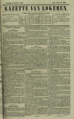 Gazette van Lokeren 06/10/1861
