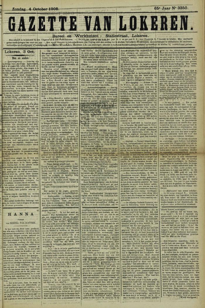 Gazette van Lokeren 04/10/1908