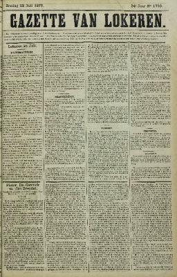 Gazette van Lokeren 22/07/1877