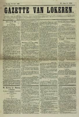Gazette van Lokeren 22/07/1866