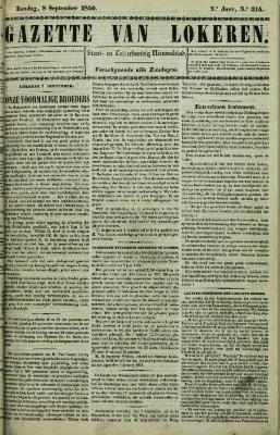 Gazette van Lokeren 08/09/1850