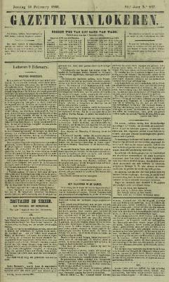 Gazette van Lokeren 10/02/1861