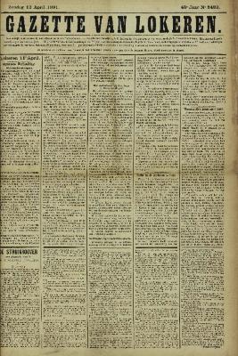 Gazette van Lokeren 12/04/1891