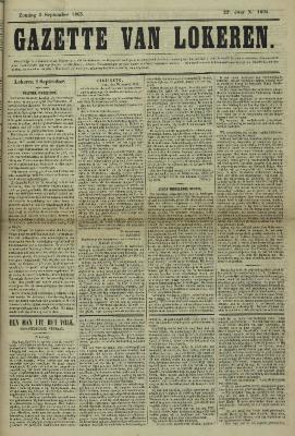 Gazette van Lokeren 03/09/1865