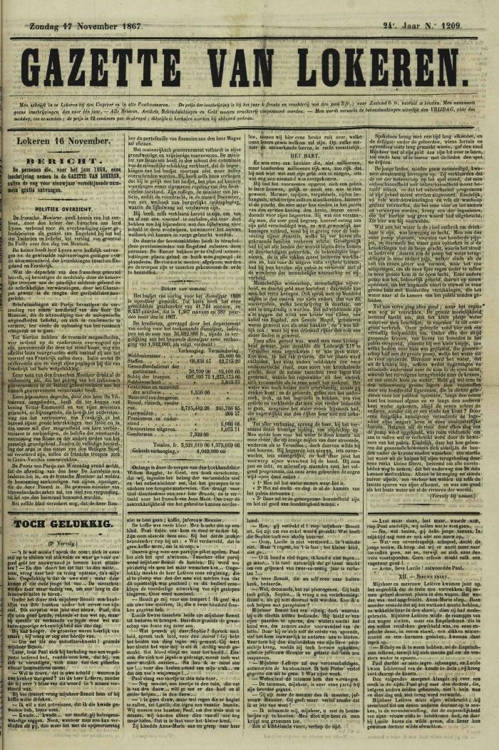 Gazette van Lokeren 17/11/1867