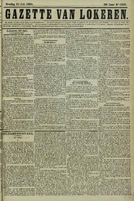Gazette van Lokeren 31/07/1881