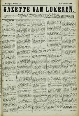 Gazette van Lokeren 23/10/1904