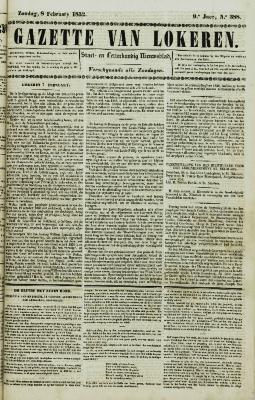 Gazette van Lokeren 08/02/1852