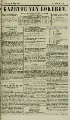 Gazette van Lokeren 09/06/1861