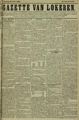 Gazette van Lokeren 29/06/1884
