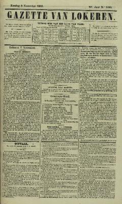 Gazette van Lokeren 08/11/1863