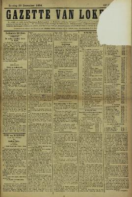 Gazette van Lokeren 30/12/1894
