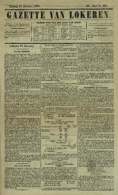 Gazette van Lokeren 11/01/1863