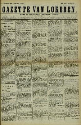 Gazette van Lokeren 16/02/1908