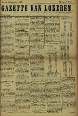 Gazette van Lokeren 27/09/1896
