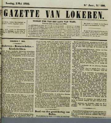 Gazette van Lokeren 02/05/1852