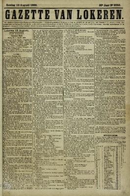 Gazette van Lokeren 13/08/1882