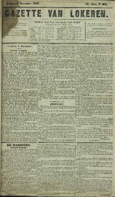 Gazette van Lokeren 06/12/1857